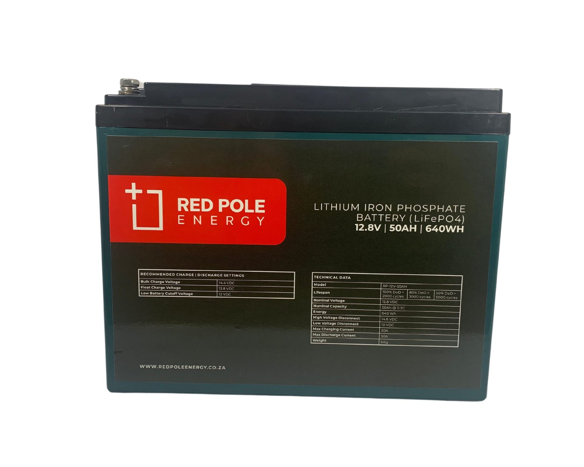 12V 50Ah 640Wh Lithium Battery – Small Inverters & Backup - Red Pole Energy